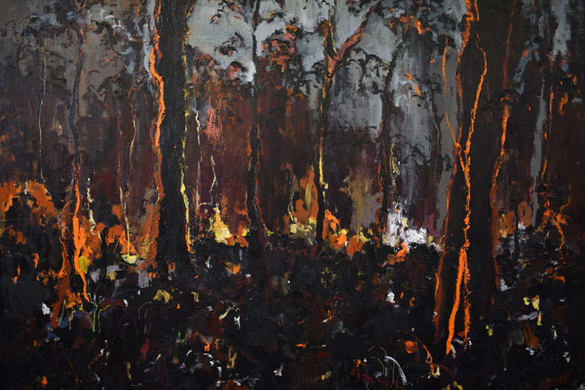 Fire and Rain on the Road to Hill End II by Holly Greenwood 