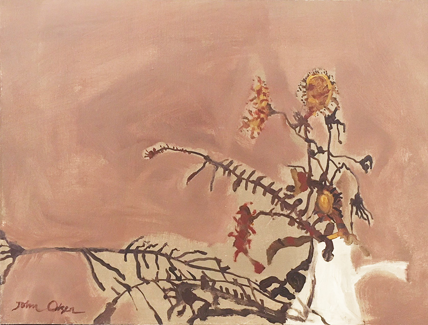 Bush Arrangement in Morandi vase  by John Olsen 