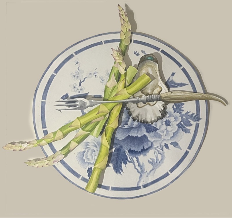 Asparagus on a plate Gordon