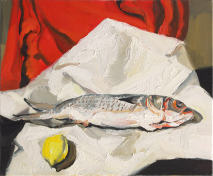 Fish Against a Red Cloth Malherbe