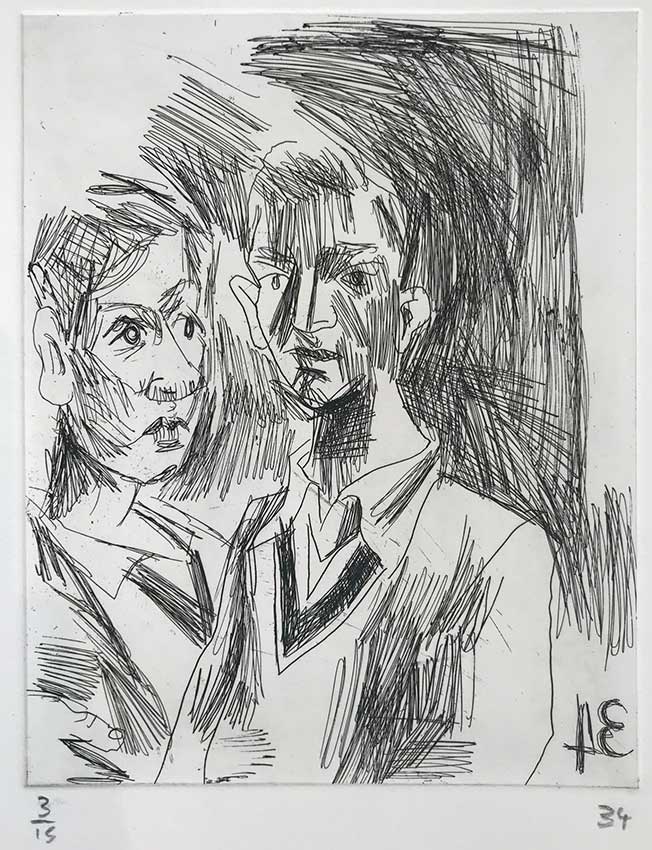 Untitled (two figures) by McLean Edwards 