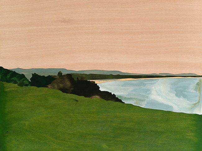 Painting 170 (Moonee Beach) by Alan Jones 