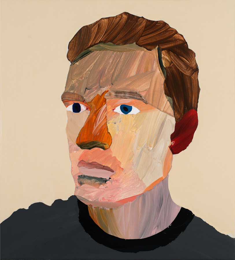 Self-portrait (Painting 123) by Alan Jones 