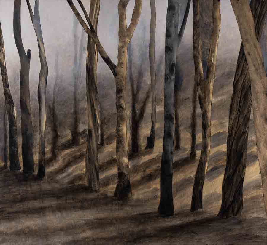 Painting 261 (The Fire Trail) by Alan Jones 