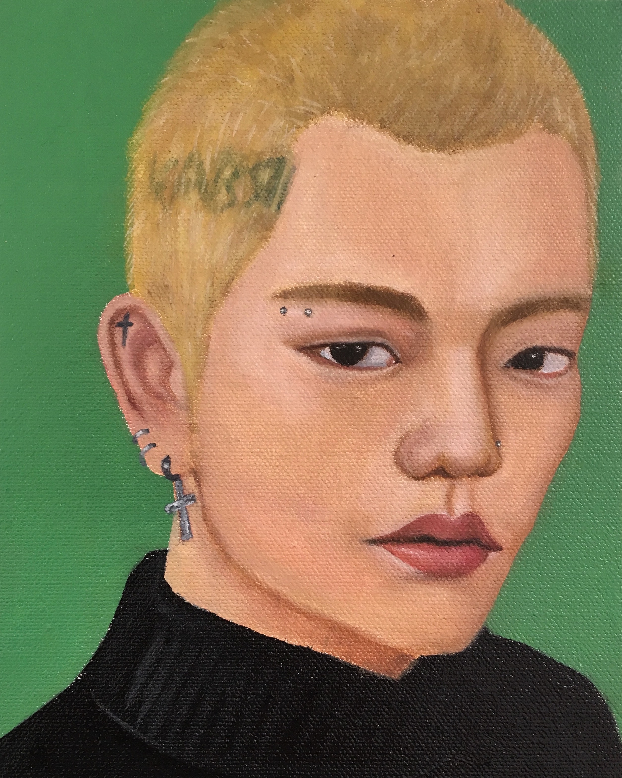 Portrait of Min Yoongi by Camille Olsen-Ormandy 