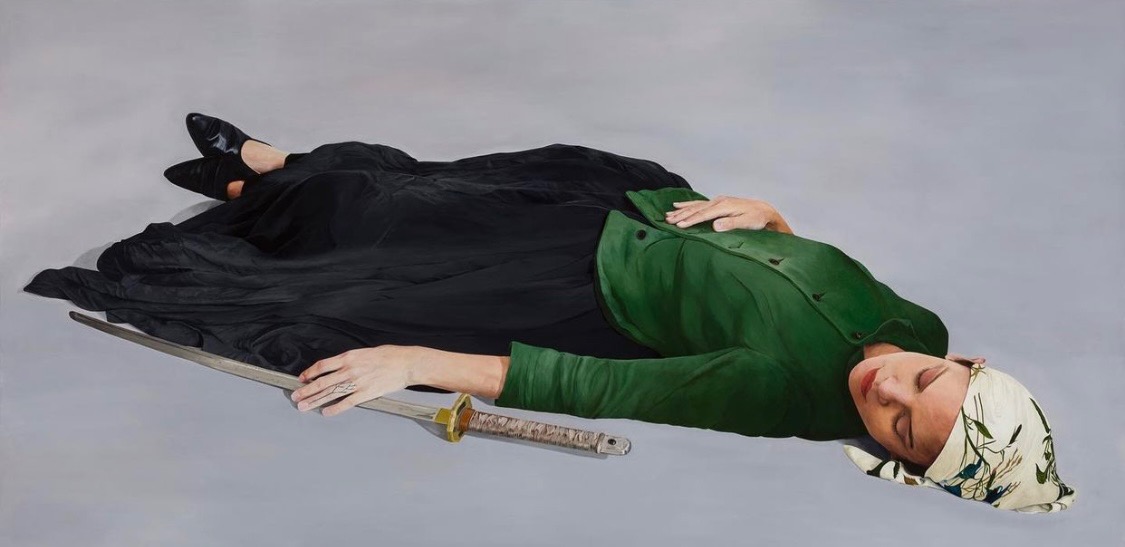 Eloise de Silva as a Fallen Heroine (after Manet) Savery